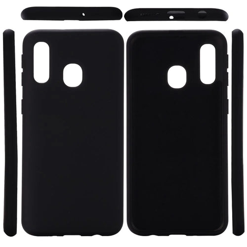 Liquid Silicone Case for Samsung Galaxy A20e - Black - 1