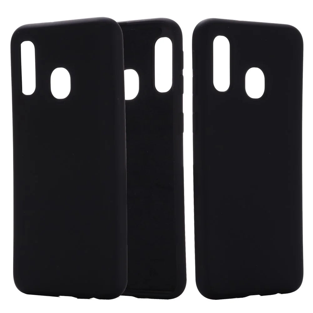 Liquid Silicone Case for Samsung Galaxy A20e - Black - 2