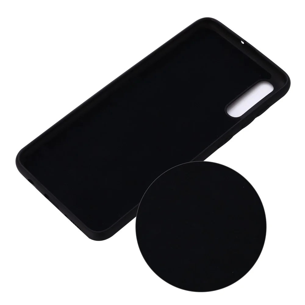 Liquid Silicone Case for Samsung Galaxy A50/A50s/A30s - Black - 3