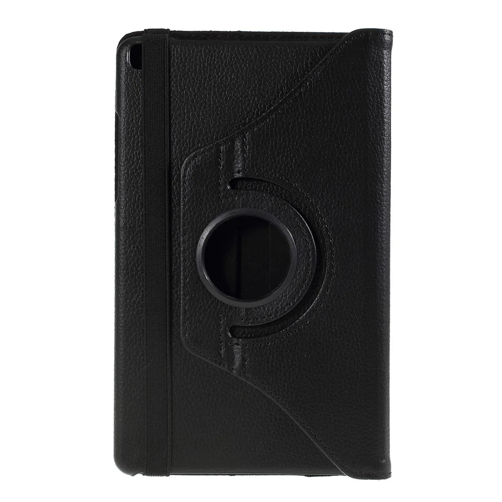 Litchi Texture PU Leather Protective Tablet Case for Samsung Galaxy Tab A 8.0 Wi-Fi (2019) T290/ LTE T295 - Black - 1