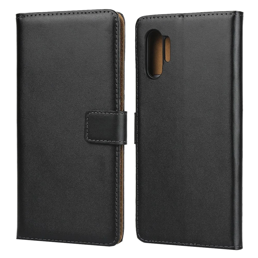 Genuine Leather Phone Case Stand Wallet for Samsung Galaxy Note 10+ / Note 10 Plus / 10 Plus 5G - 2
