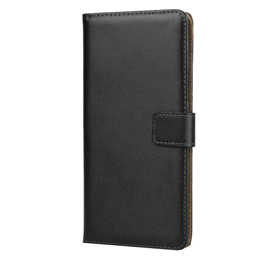 Genuine Leather Phone Case Stand Wallet for Samsung Galaxy Note 10+ / Note 10 Plus / 10 Plus 5G - 3