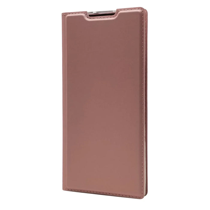 Magnetic Adsorption Leather Card Holder Phone Shell for Samsung Galaxy Note 10 Plus/Note 10 Plus 5G - Rose Gold - 7
