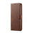 LC.IMEEKE Leather Wallet Stand Phone Cover for Samsung Galaxy A80/90 - Dark Brown - 2