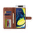LC.IMEEKE Leather Wallet Stand Phone Cover for Samsung Galaxy A80/90 - Dark Brown - 5