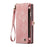 CASEME 008 Series for Samsung Galaxy Note 10 / Note 10 5G PU Leather Wallet Case Multi-function Magnetic Detachable Stand Phone Cover - Pink - 2