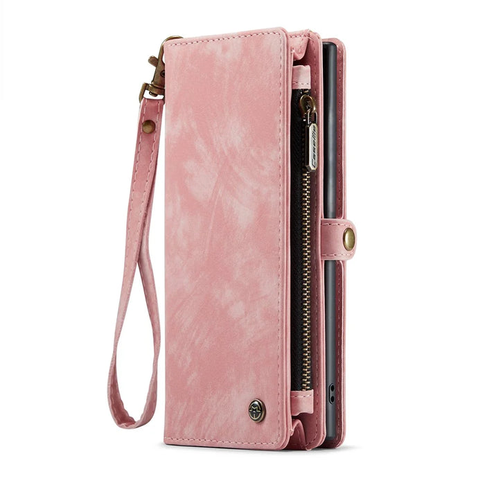 CASEME 008 Series for Samsung Galaxy Note 10 / Note 10 5G PU Leather Wallet Case Multi-function Magnetic Detachable Stand Phone Cover - Pink - 2