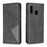 Geometric Pattern Card Slots Leather Case for Samsung Galaxy A20e / A10e - Black - 4