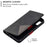 Geometric Pattern Card Slots Leather Case for Samsung Galaxy A20e / A10e - Black - 6