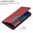 Geometric Pattern Leather Phone Casing with Stand for Samsung Galaxy S10 - Red - 3