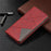 Geometric Pattern Leather Phone Casing with Stand for Samsung Galaxy S10 - Red - 5