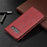 Geometric Pattern Leather Phone Casing with Stand for Samsung Galaxy S10 - Red - 6