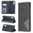 Geometric Pattern Leather Phone Case with Stand for Samsung Galaxy A50 / A50s / A30s - Black - 1