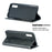 Geometric Pattern Leather Phone Case with Stand for Samsung Galaxy A50 / A50s / A30s - Black - 2