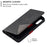 Geometric Pattern Leather Phone Case with Stand for Samsung Galaxy A50 / A50s / A30s - Black - 3