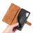 DG.MING Retro Style Leather Wallet Stand Case for Samsung Galaxy Note 10 Plus/Note 10 Plus 5G Brown - 7