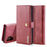 DG.MING Phone Case for Samsung Galaxy Note 10 Plus / Note 10 Plus 5G Detachable 2-in-1 Wallet Split Leather + PC Back Cover - Red - 1