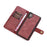 DG.MING Phone Case for Samsung Galaxy Note 10 Plus / Note 10 Plus 5G Detachable 2-in-1 Wallet Split Leather + PC Back Cover - Red - 5
