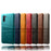 Double Card Slots PU Leather Coated Hard Plastic Case for Samsung Galaxy Note 10 / Note 10 5G - Black - 6