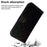 Flower Pattern Leather Wallet Stand Case for Samsung Galaxy A40 - Black - 5
