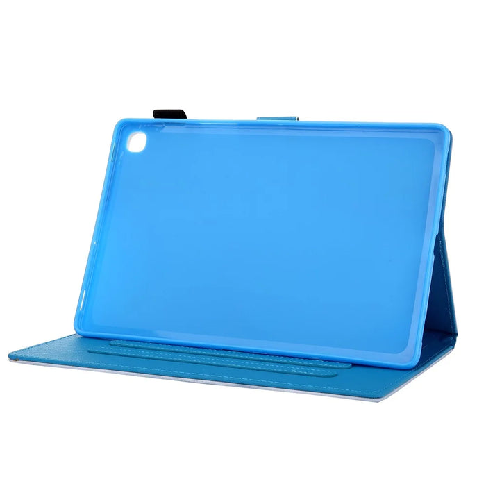 Pattern Printing PU Leather + TPU Stand Tablet Case for Samsung Galaxy Tab S5e SM-T720 - Cat - 4