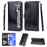 Flash Powder Zippered Stand Leather Wallet Case with Stra[Fingerprint Unlock] for Samsung Galaxy Note 10 Plus/10 Plus 5G - Black - 1