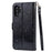 Flash Powder Zippered Stand Leather Wallet Case with Stra[Fingerprint Unlock] for Samsung Galaxy Note 10 Plus/10 Plus 5G - Black - 7