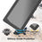 REDPEPPER IP68 Waterproof Protection Phone Case Covering for Samsung Galaxy Note 10 [Support Fingerprint Unlock] [Clear Back] - Black - 4