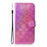 Phone Case for Samsung Galaxy A20e Flower Pattern TPU + PU Leather Stand Wallet Phone Cover Shell - Pink - 2