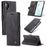 CASEME 013 Series Auto-absorbed Flip Leather Wallet Shell for Samsung Galaxy Note 10 Plus/10 Plus 5G - Black - 1
