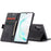 CASEME 013 Series Auto-absorbed Flip Leather Wallet Shell for Samsung Galaxy Note 10 Plus/10 Plus 5G - Black - 3