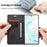 CASEME 013 Series Auto-absorbed Flip Leather Wallet Shell for Samsung Galaxy Note 10 Plus/10 Plus 5G - Black - 4