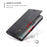 CASEME 013 Series Auto-absorbed Flip Leather Wallet Shell for Samsung Galaxy Note 10 Plus/10 Plus 5G - Black - 5