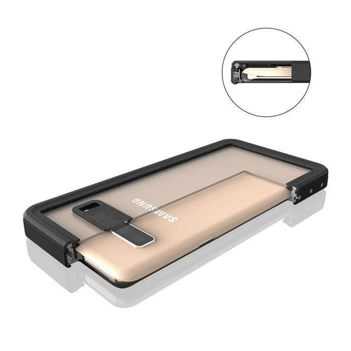 REDPEPPER IP68 Waterproof Cell Phone Case with Fingerprint Unlock Clear Back Cover for Samsung Galaxy S10 5G - 6