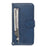 Zipper Pocket Magnetic Leather Wallet Case for Samsung Galaxy S10e - Blue - 2