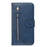 Zipper Pocket Magnetic Leather Wallet Case for Samsung Galaxy S10e - Blue - 3