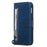 Zipper Pocket Magnetic Leather Wallet Case for Samsung Galaxy S10e - Blue - 7