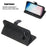 Zipper Wallet Leather Stand Protective Phone Casing with Stand for Samsung Galaxy S10 Plus - Black - 5