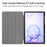Stable Tri-fold Stand Stand Leather Case Smart Tablet Cover Shell for Samsung Galaxy Tab S6 T860 (Wi-Fi) / T865 (LTE) - Black - 7