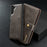 DG.MING Detachable Split Leather Wallet Cover + PC Hard Shell for Samsung Galaxy Note 10 / Note 10 5G - Grey - 2