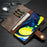 DG.MING Detachable Split Leather Wallet Cover + PC Hard Shell for Samsung Galaxy Note 10 / Note 10 5G - Grey - 7