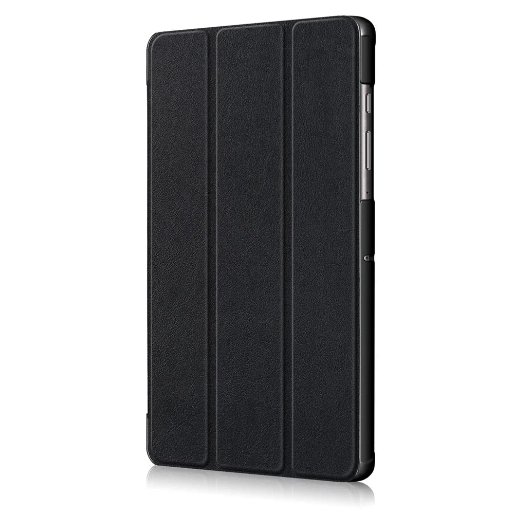 Protective Case for Samsung Galaxy Tab S6 T860/T865 Scratch Resistant PU Leather Tri-fold Stand Smart Tablet Cover - Black - 4