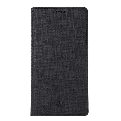 VILI DMX Cross Texture Stand Leather Card Holder Case for Samsung Galaxy Note 10 Plus / Note 10 Plus 5G - Black - 2