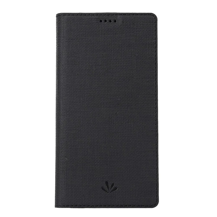 VILI DMX Cross Texture Stand Leather Card Holder Case for Samsung Galaxy Note 10 Plus / Note 10 Plus 5G - Black - 2