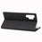 VILI DMX Cross Texture Stand Leather Card Holder Case for Samsung Galaxy Note 10 Plus / Note 10 Plus 5G - Black - 4
