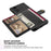 For Samsung Galaxy Note 10 Plus/Note 10 Plus 5G PU Leather Coated TPU Wallet Kickstand Phone Shell (Built-in Magnetic Sheet) - Black - 5