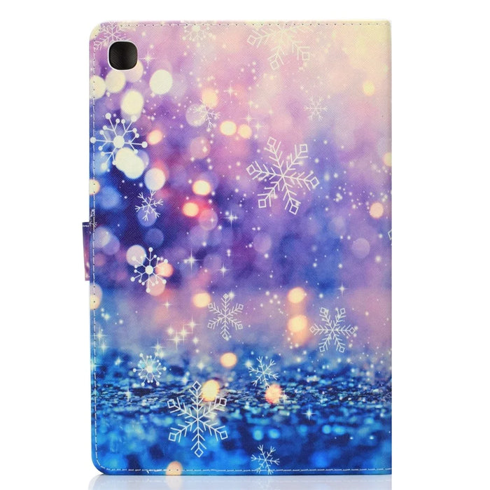 Pattern Leather Tablet Case for Samsung Galaxy Tab A 10.1 (2019) - Light and Snowflake - 3