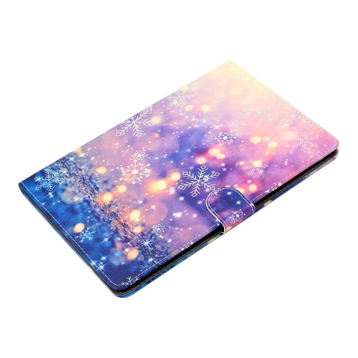 Pattern Leather Tablet Case for Samsung Galaxy Tab A 10.1 (2019) - Light and Snowflake - 5
