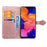 Embossed Mandala Flower Wallet Leather Case for Samsung Galaxy A10 - Pink - 6