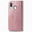 Embossed Mandala Flower Leather Wallet Case for Samsung Galaxy A40 - Rose Gold - 5